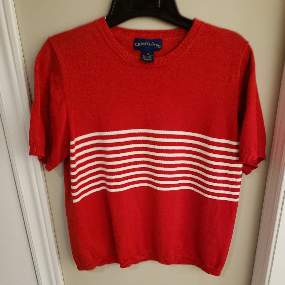 100% Cotton Charter Club Sweater Top